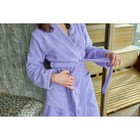 Халат махровый женский, Экономь и Я размер 46-48 сиреневый, 100% хлопок, 320 г/м2 - фото 21601606