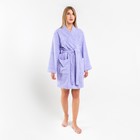 Халат махровый женский, Экономь и Я размер 46-48 сиреневый, 100% хлопок, 320 г/м2 - фото 21601608