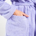 Халат махровый женский, Экономь и Я размер 46-48 сиреневый, 100% хлопок, 320 г/м2 - фото 21601611