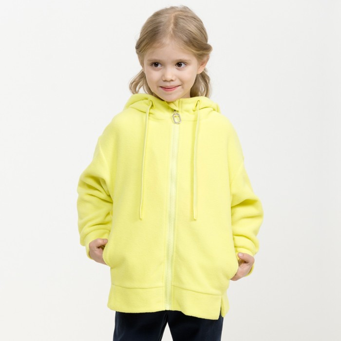 Куртка для девочек, рост 104 см, цвет желтый - Фото 1