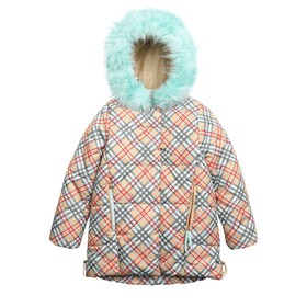 Куртка для девочек, рост 128 см, цвет бежевый