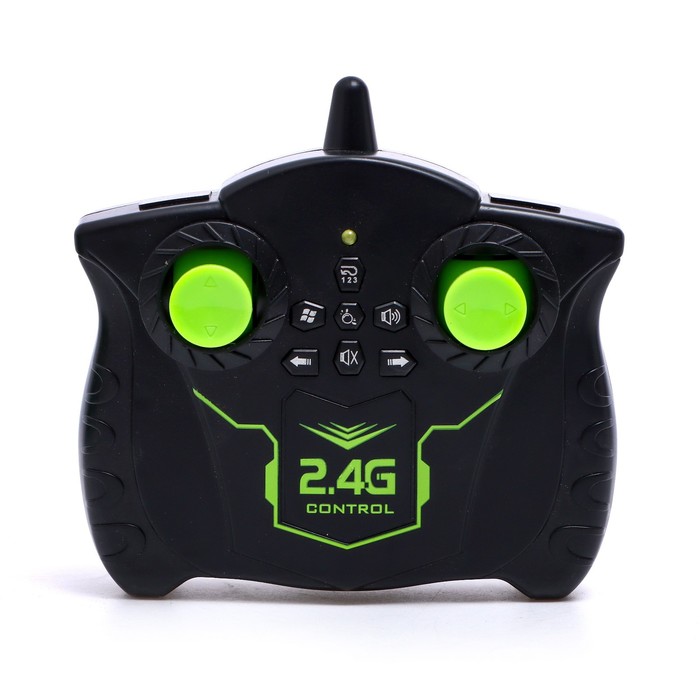 Танк радиоуправляемый MECH, стандартный пульт, стреляет пулями, цвет зелёный 54369