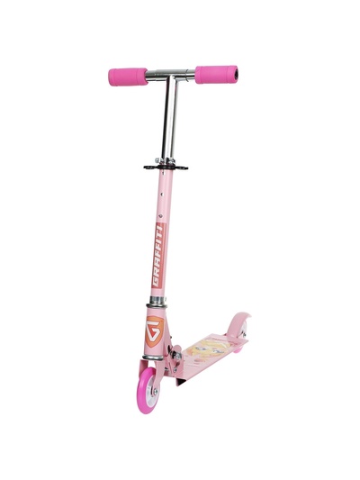 Самокат GRAFFITI «Кошечка», складной, колёса PVC 100 мм