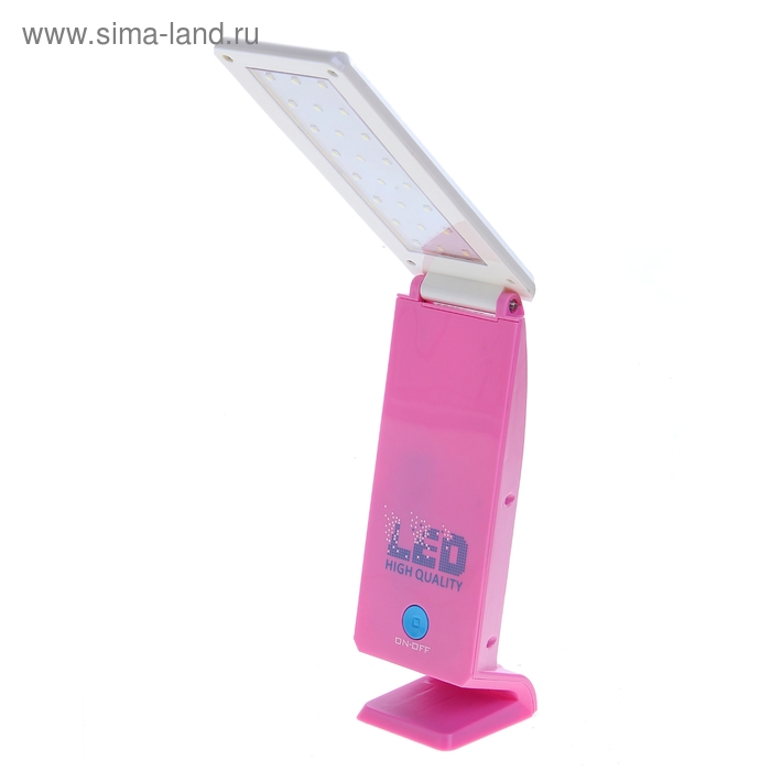 Лампа настольная "Модерн", 21LED, h=21 см (220В) розовый - Фото 1