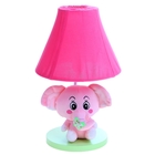Лампа настольная "Плюшевый слоненок", h=41 см (220В/Е14) розовый - Фото 1