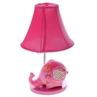 Лампа настольная "Плюшевый слоненок" h=41 см (220В/Е14) розовый - Фото 1