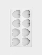 Форма для муссовых десертов и выпечки KONFINETTA «Сердца», 30×17.5×3 см, 8 ячеек (6.2×6 см), силикон, белая - Фото 4