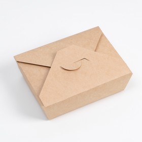 

Упаковка для продуктов, ланчбокс, крафтовая, 1 л