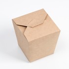 Коробочка для лапши «ВОК» сборная, крафтовая, 10×10×10.5 см - Фото 2