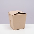 Коробочка для лапши «ВОК» сборная, крафтовая, 10×10×10.5 см - Фото 4