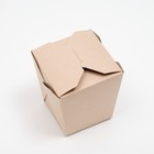 Коробочка для лапши «ВОК» сборная, крафтовая, 10×10×10.5 см - Фото 5