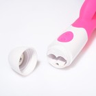 Вибратор-кролик, стимулятор клитора и точки G, на батарейках, розовый - Фото 3