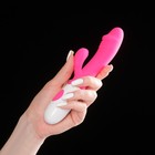 Вибратор-кролик, стимулятор клитора и точки G, на батарейках, розовый - Фото 7