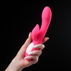 Вибратор «Кролик», розовый, с подогревом  (артикул 7461483)  большой выбор товаров оптом и в розницу по низким ценам с доставкой