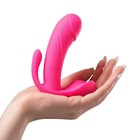 Вибратор с пультом ДУ, носимый, розовый  (артикул 7461484)  большой выбор товаров оптом и в розницу по низким ценам с доставкой