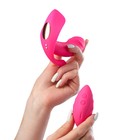 Вибратор с пультом ДУ, носимый, розовый  (артикул 7461484)  большой выбор товаров оптом и в розницу по низким ценам с доставкой