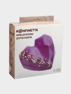 Форма для муссовых десертов и выпечки KONFINETTA «Геометрия любви», силикон, 21.5×20×6 см, белая 7712009 - фото 319833072