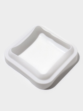 Форма для муссовых десертов и выпечки KONFINETTA «Квадро», силикон, 18.5×5 см, белая