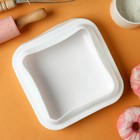 Форма для муссовых десертов и выпечки KONFINETTA «Квадро», силикон, 18,5×5 см, цвет белый - фото 4352751
