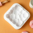 Форма для муссовых десертов и выпечки KONFINETTA «Воздушные пузыри», силикон, 20×5,5 см, цвет белый - фото 6606372