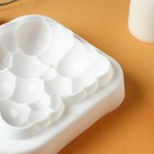 Форма для муссовых десертов и выпечки KONFINETTA «Воздушные пузыри», силикон, 20×5,5 см, цвет белый - фото 4352760