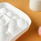 Форма для муссовых десертов и выпечки KONFINETTA «Воздушные пузыри», силикон, 20×5,5 см, цвет белый - фото 4352761