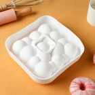 Форма для муссовых десертов и выпечки KONFINETTA «Воздушные пузыри», силикон, 20×5,5 см, цвет белый - фото 4352762