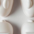 Форма для муссовых десертов и выпечки KONFINETTA «Кролик», силикон, 29×17,2×4,3 см, 6 ячеек (8,5×5,5), цвет белый - Фото 5