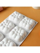 Форма для выпечки и муссовых десертов KONFINETTA «Облако», силикон, 30×18.8×3.5 см, 6 ячеек (7.4×7.4 см), белая - Фото 15