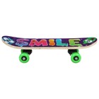 Скейтборд детский ONLYTOP SMILE, 44х14 см, колёса PVC 50 мм, пластиковая рама - Фото 3