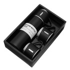 Набор «Мастер К», термос 500 мл и 3 кружки 160 мл, сохраняет тепло 12 ч, нержавеющая сталь, чёрный - Фото 4