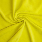 Отрез трикотажный для рукоделия, велюр, 45 х 50 см, цвет жёлтый - Фото 1