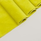 Отрез трикотажный для рукоделия, велюр, 45 х 50 см, цвет жёлтый - Фото 2