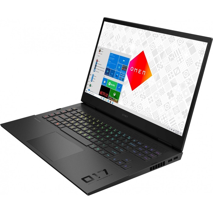 Ноутбук HP Omen 17-ck0045ur, 17.3", i7 11800H, 16Гб, RTX3080, SSD 1 Тб, Win11, Wi-Fi, чёрный   79442 - фото 51301235