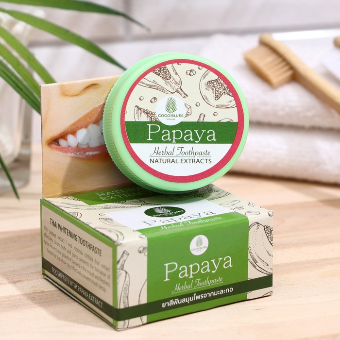 Зубная паста Coco Blues Папайя, 30 г - Фото 1