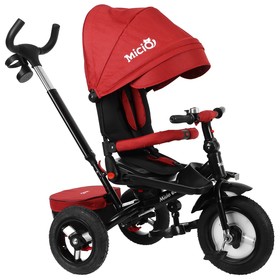 

Велосипед трехколесный Micio Comfort, надувные колеса 12"/10", цвет бордовый