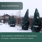 Сетка фасадная затеняющая, 3 × 5 м, плотность 35 г/м², тёмно-зелёная - Фото 5