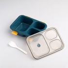 Ланч - бокс в школу TAKE IT EASY, с ложкой, 850 мл, 20.5×15×6.5 см, пластик, зелёный - Фото 4