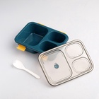 Ланч - бокс в школу TAKE IT EASY, с ложкой, 850 мл, 20.5×15×6.5 см, пластик, зелёный - Фото 5