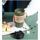 Термокружка TAKE IT EASY Casual, 420 мл, Casual, пластик, зелёная - Фото 3