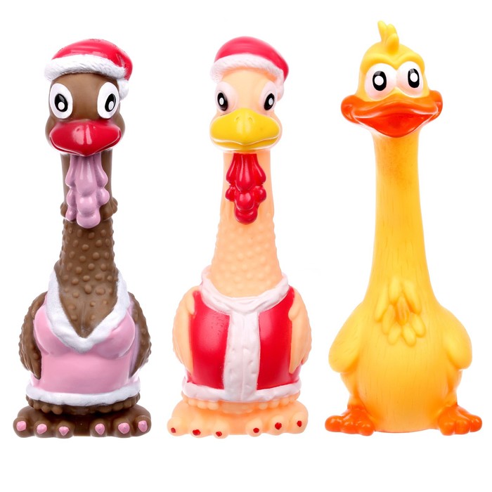 Мялка «Птица» пищит, виды МИКС - Фото 1