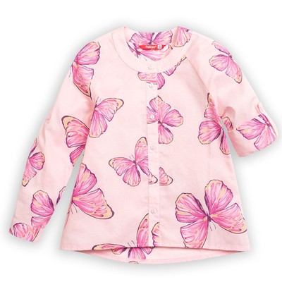 Блузка для девочек, рост 98 см, цвет пудра