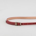 Ремень женский "Норин", пряжка под латунь, ширина 1см, цвет бордовый - Фото 2