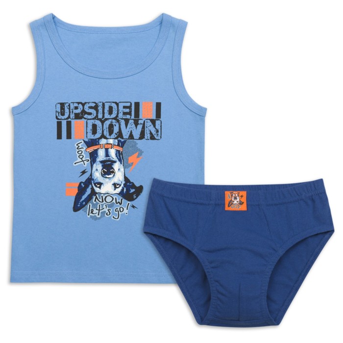 Комплект для мальчиков, рост 92 см, цвет голубой