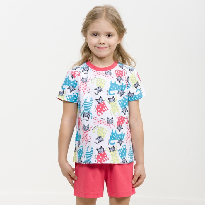 Комплект для девочек, рост 92 см, цвет белый