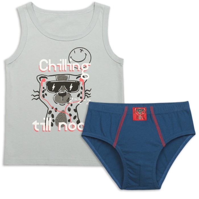 Комплект для мальчиков, рост 98 см, цвет серый