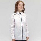 Блузка для девочек, рост 122 см, цвет белый - фото 109889969