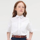 Блузка для девочек, рост 122 см, цвет белый - фото 109889970
