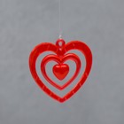 Музыка ветра «Сердце», пластик, 4 трубочки 10×1 см, 2 фигурки, h=52 см, МИКС - Фото 4