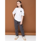 Брюки для девочек, рост 152 см, цвет темно-серый - Фото 2